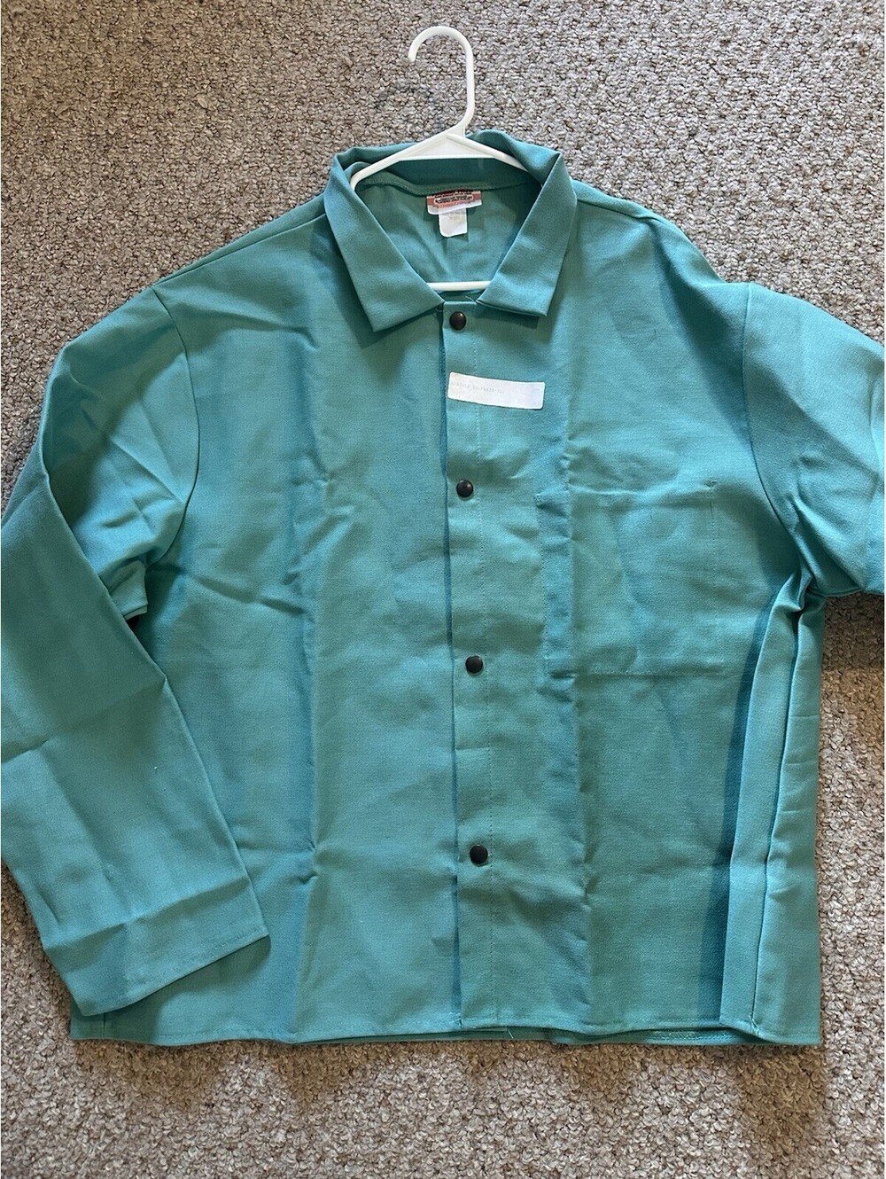 Green Flame Resistant Cotton Snap-Front Work Shirt/Jacket XL FR630-XL